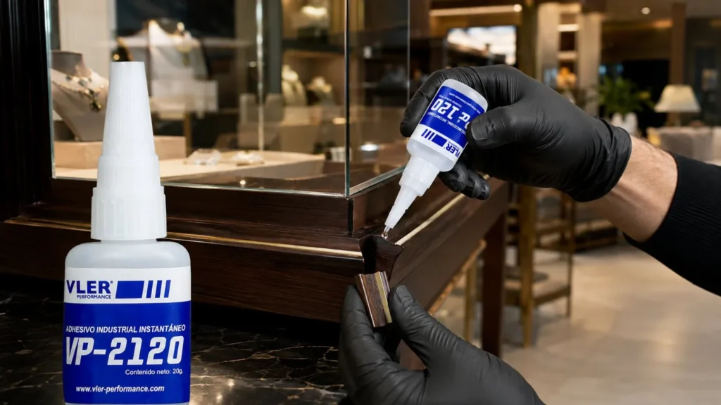 Adhesivo Industrial Instantáneo VP-2120 (20 g) — ejemplo de uso 11
