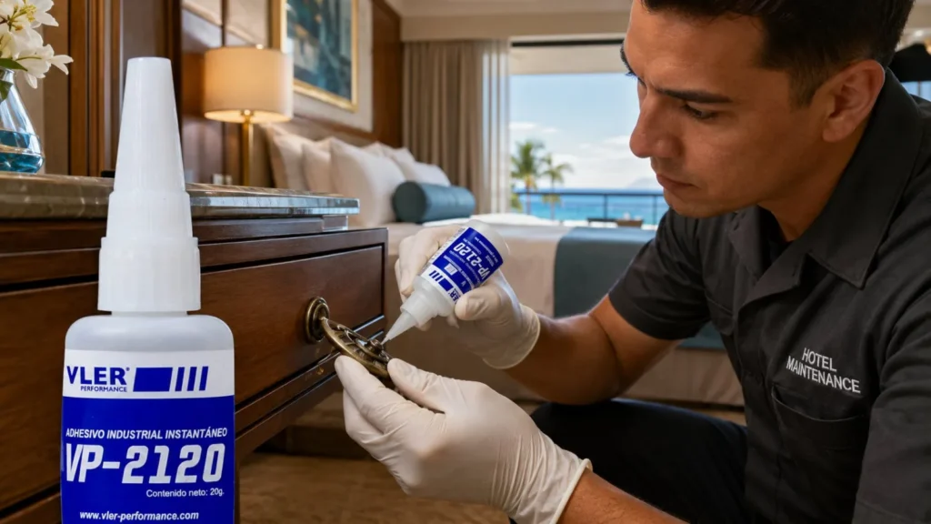Adhesivo Industrial Instantáneo VP-2120 (20 g) — ejemplo de uso 12