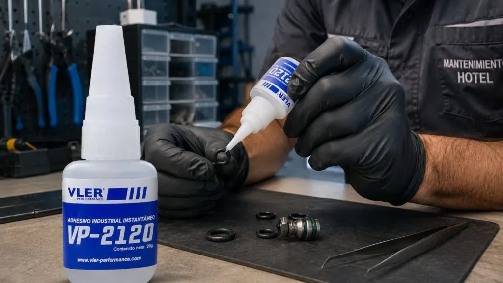 Adhesivo Industrial Instantáneo VP-2120 (20 g) — ejemplo de uso 17