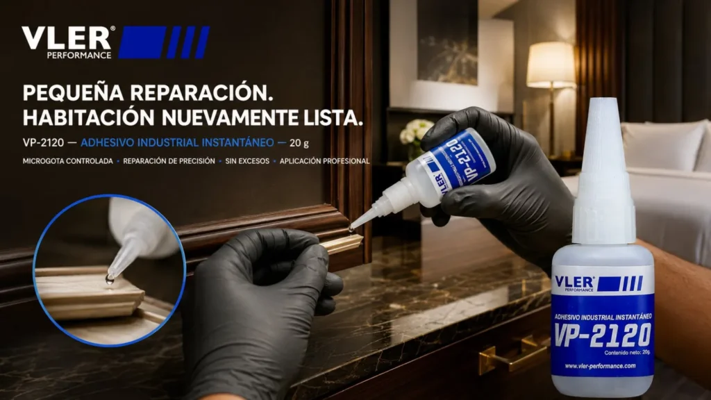 Adhesivo Industrial Instantáneo VP-2120 (20 g) — ejemplo de uso 5