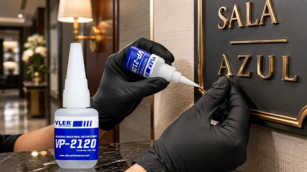 Adhesivo Industrial Instantáneo VP-2120 (20 g) — ejemplo de uso 9