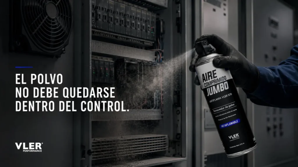 Aire Comprimido Jumbo Antiflama VLER 570 (570 ml) — ejemplo de uso 3