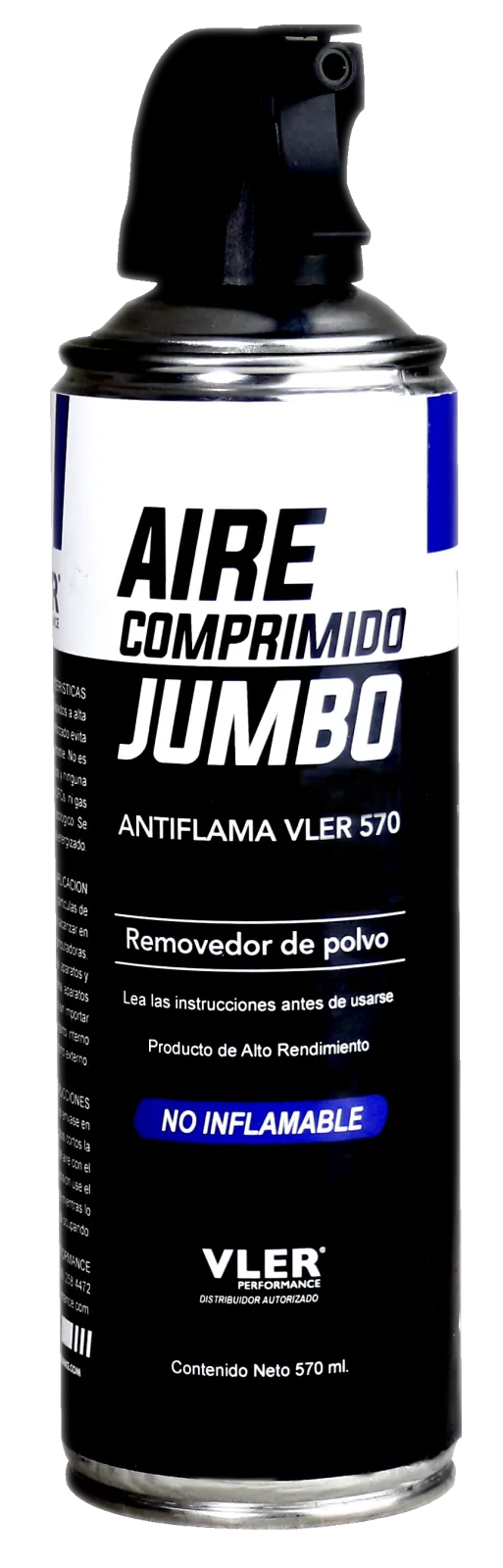 Aire Comprimido Jumbo Antiflama VLER 570 (570 ml)
