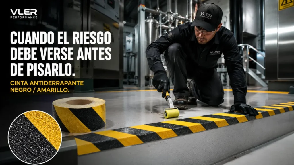 Cinta Antiderrapante con Franjas Negras y Amarillas — ejemplo de uso 5