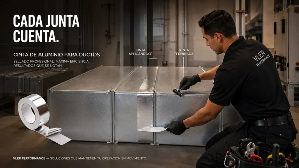 Cinta de Aluminio para Ductos (54.86 m) — ejemplo de uso 2