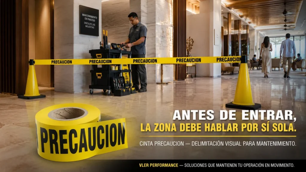 Cinta de Precaución y Peligro (3.5 in x 305 m) — ejemplo de uso 1