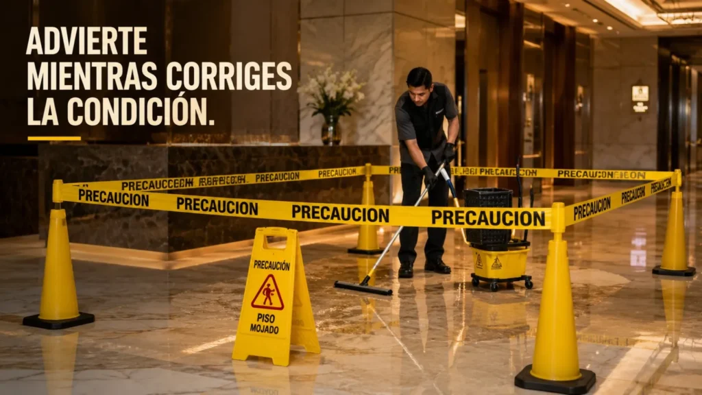 Cinta de Precaución y Peligro (3.5 in x 305 m) — ejemplo de uso 2