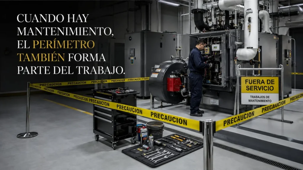 Cinta de Precaución y Peligro (3.5 in x 305 m) — ejemplo de uso 6