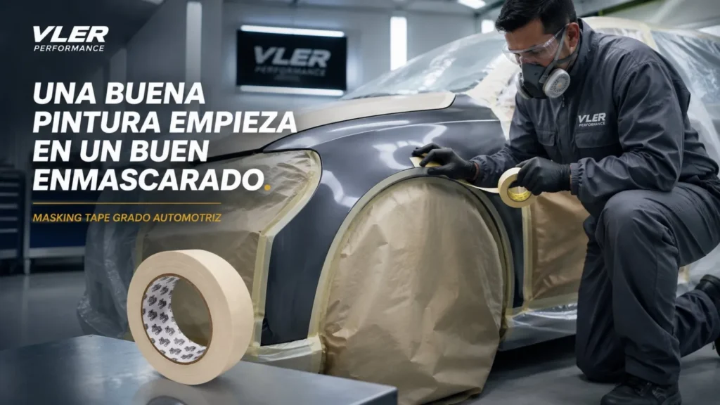 Cinta Masking Tape Grado Automotriz (19, 25 y 48 mm x 50 m) — ejemplo de uso 1