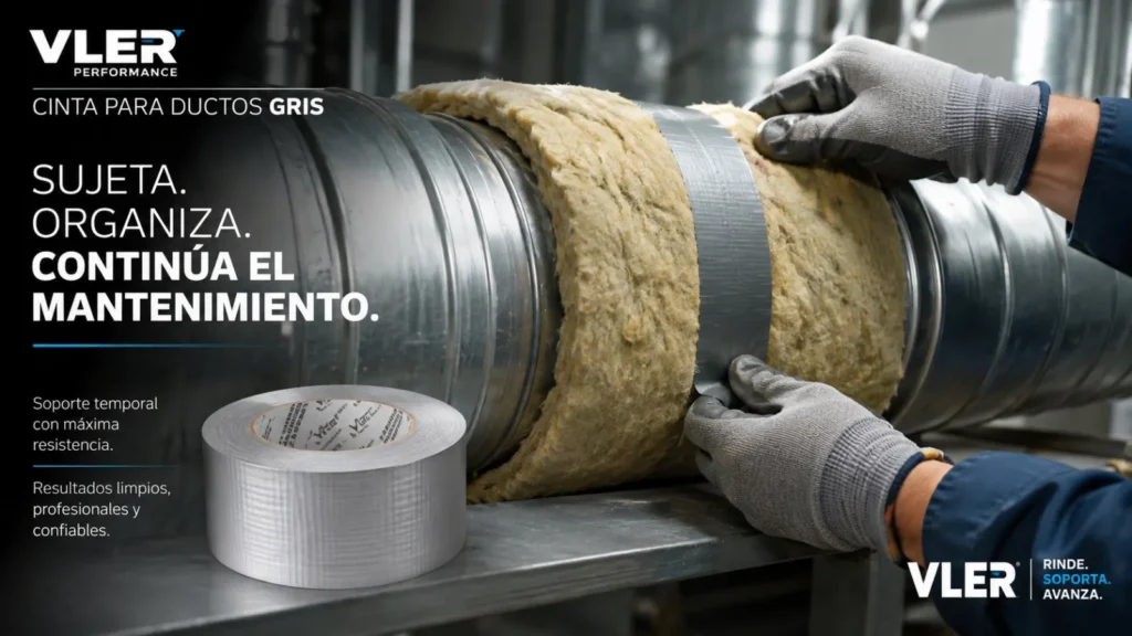 Cinta para Ductos Gris (48 mm x 55 m) — ejemplo de uso 3