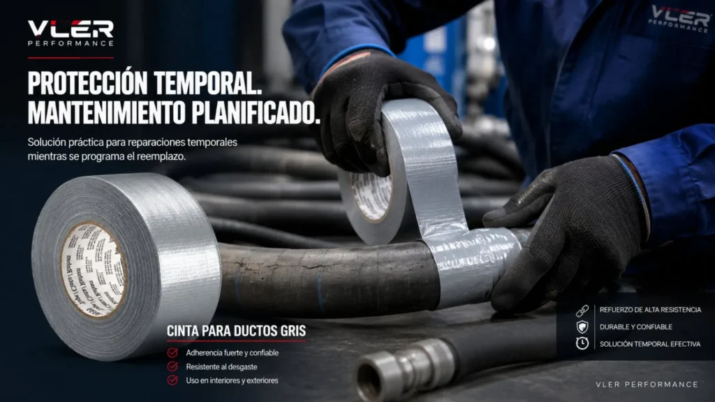 Cinta para Ductos Gris (48 mm x 55 m) — ejemplo de uso 4