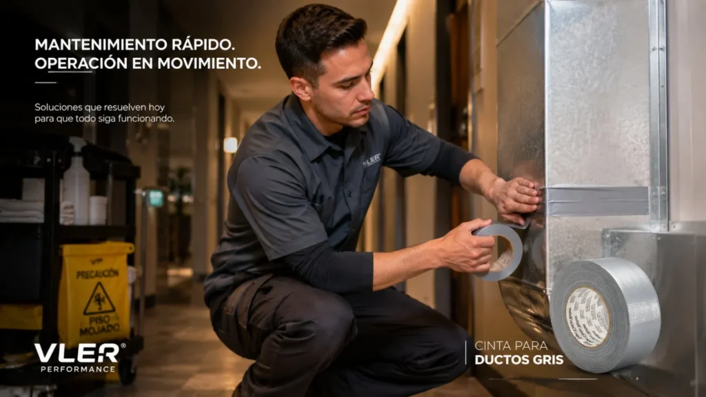 Cinta para Ductos Gris (48 mm x 55 m) — ejemplo de uso 7