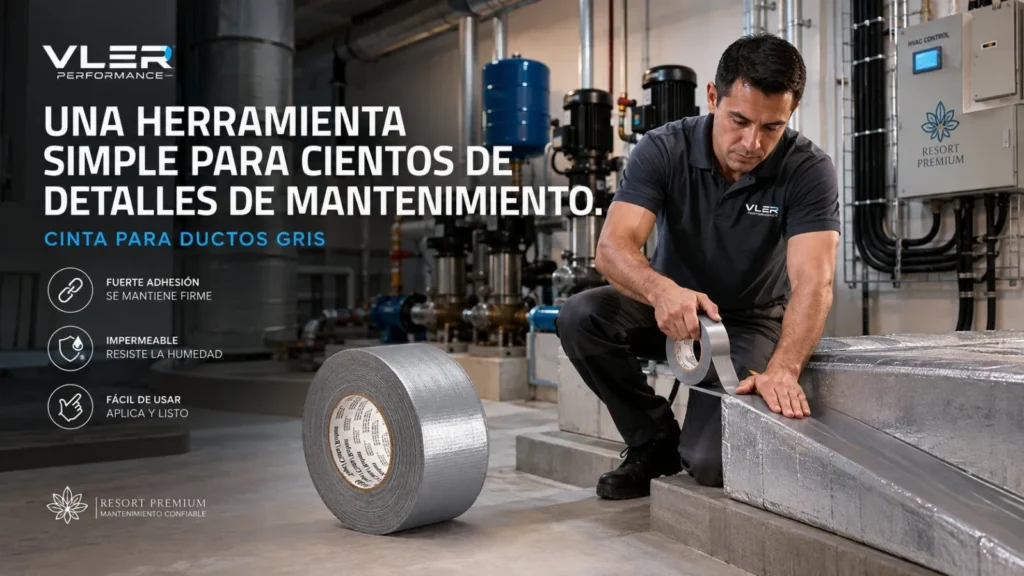 Cinta para Ductos Gris (48 mm x 55 m) — ejemplo de uso 8