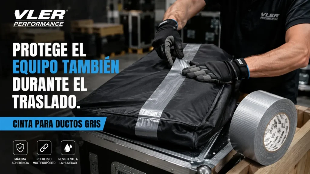 Cinta para Ductos Gris (48 mm x 55 m) — ejemplo de uso 9