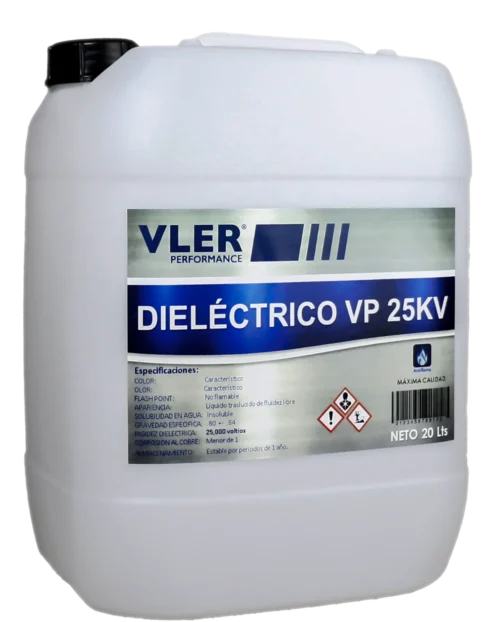Dieléctrico VP 25,000 V - Solvente Desengrasante Dieléctrico Antiflama (Bidón 20 L) Dieléctrico VP 25,000 V - Solvente Desengrasante Dieléctrico Antiflama (Bidón 20 L)