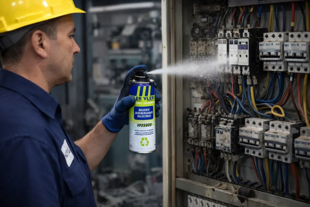 Dieléctrico VP 25,000 V - Solvente Desengrasante Dieléctrico Antiflama (Bidón 20 L) — ejemplo de uso 10