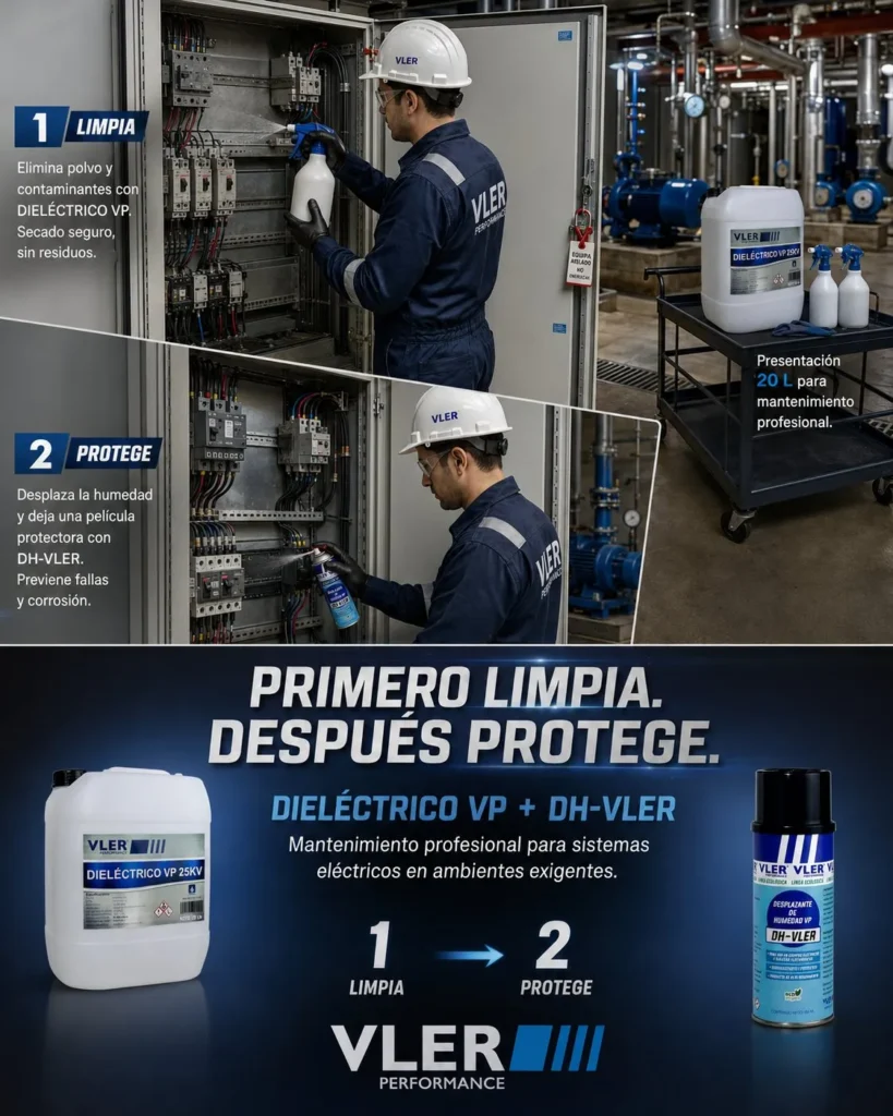 Dieléctrico VP 25,000 V - Solvente Desengrasante Dieléctrico Antiflama (Bidón 20 L) — ejemplo de uso 3