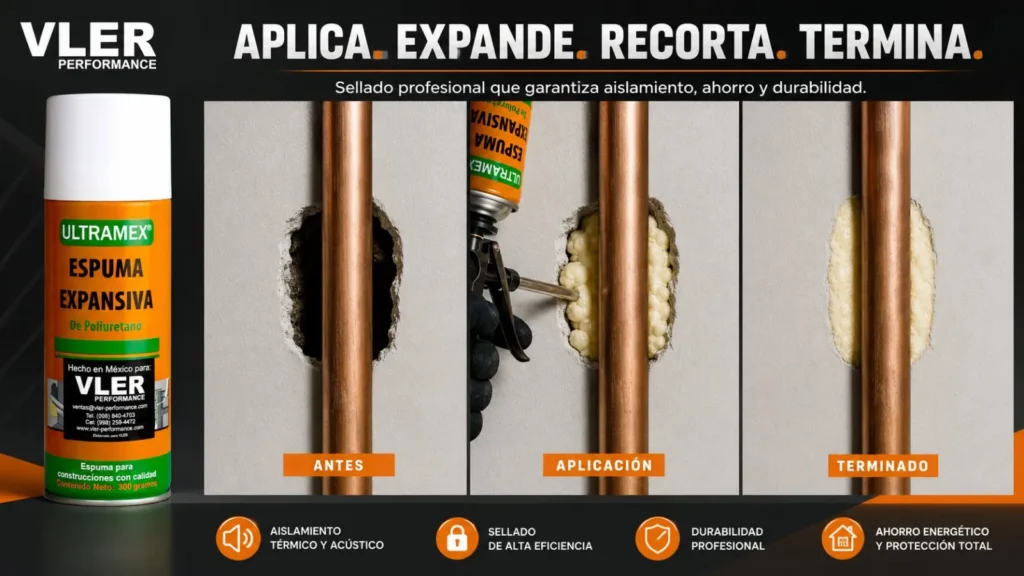 Espuma Expansiva de Poliuretano ULTRAMEX - 300 g — ejemplo de uso 15