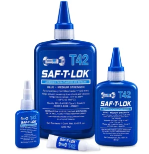 Fijador de Tornillos T42 / T62, adhesivo anaeróbico SAF-T-LOK