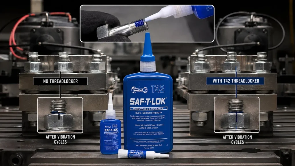 Fijador de Tornillos T42 / T62 - Adhesivo Anaeróbico SAF-T-LOK — ejemplo de uso 4