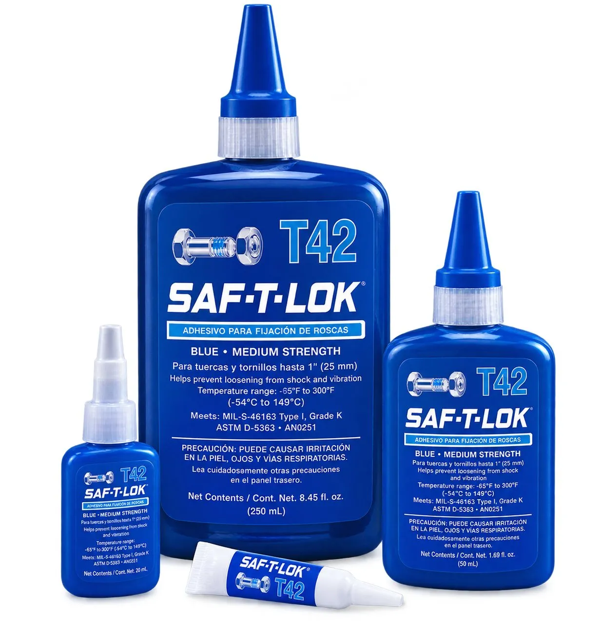 Fijador de Tornillos T42 / T62 - Adhesivo Anaeróbico SAF-T-LOK