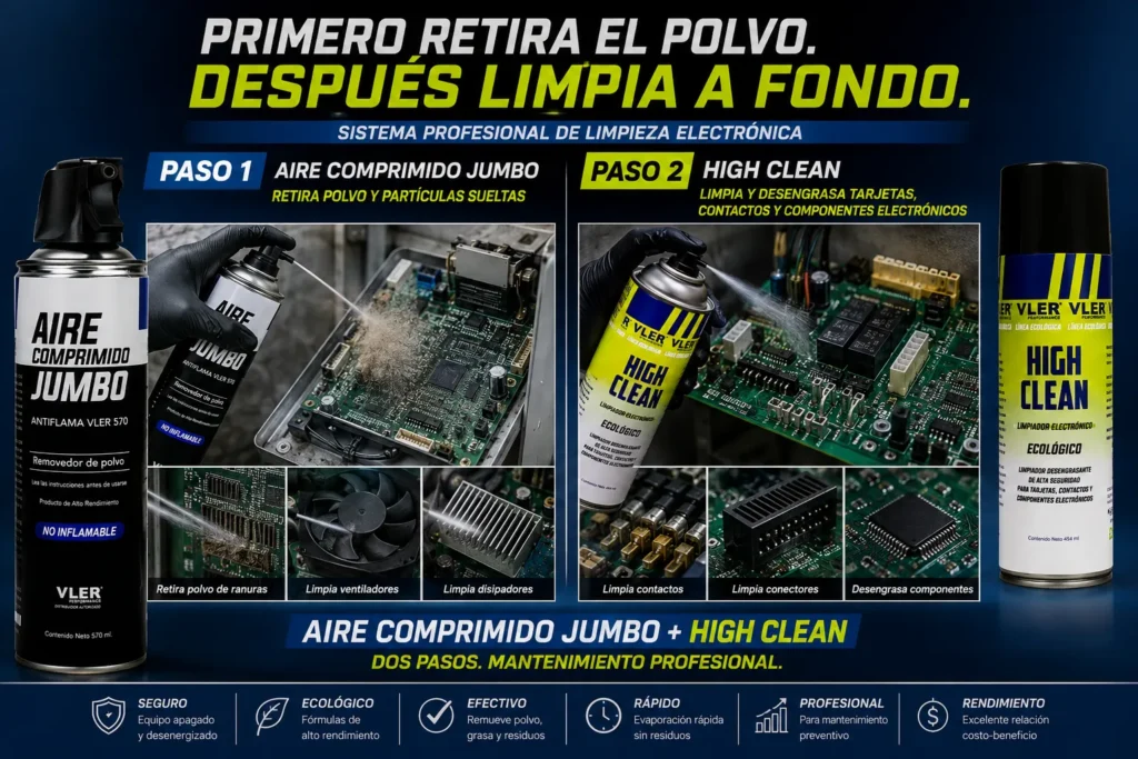 High Clean - Limpiador Electrónico (454 ml) — ejemplo de uso 2
