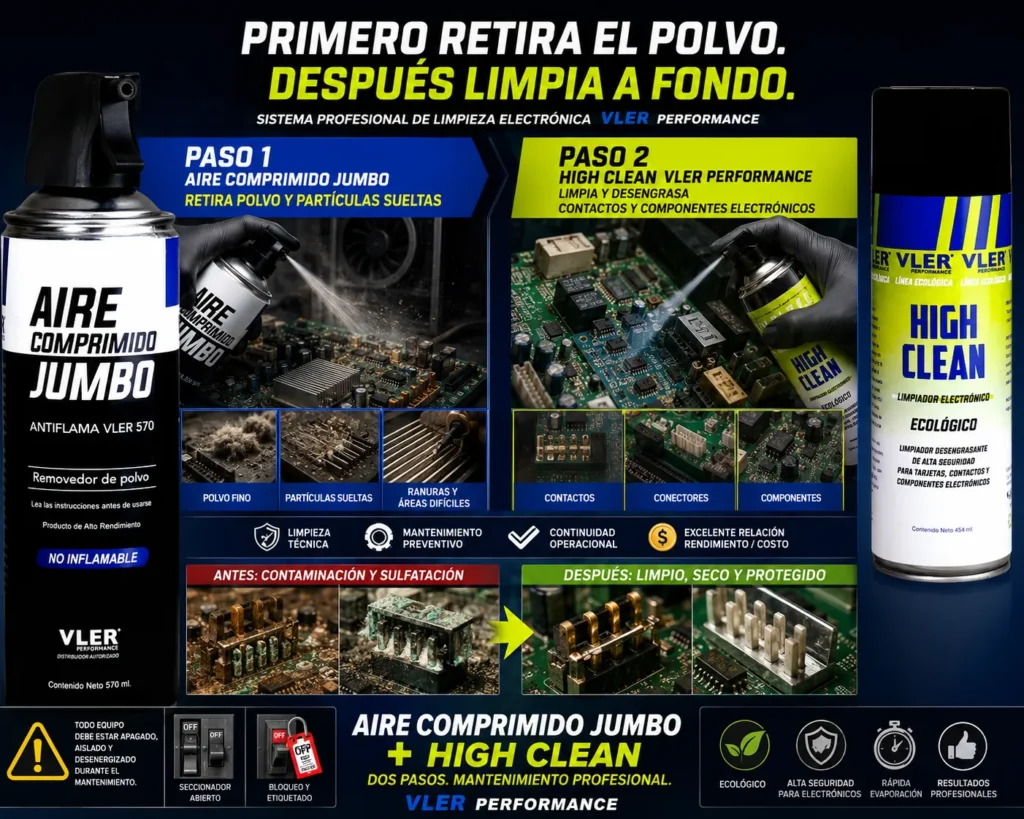 High Clean - Limpiador Electrónico (454 ml) — ejemplo de uso 3