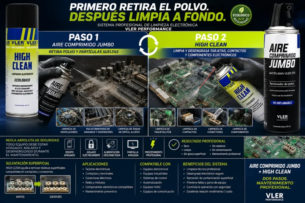 High Clean - Limpiador Electrónico (454 ml) — ejemplo de uso 6
