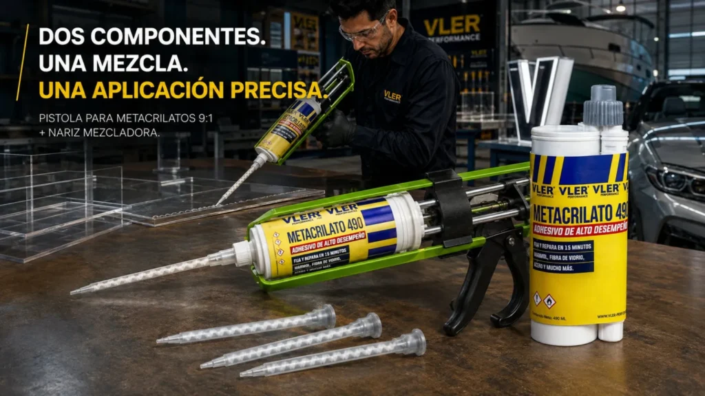 Metacrilato 420 - Adhesivo Estructural Bicomponente (Cartucho doble 490 ml) — ejemplo de uso 5