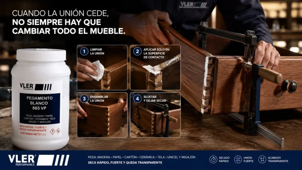 Pegamento Blanco 865 VP (1 L y 20 L) — ejemplo de uso 4