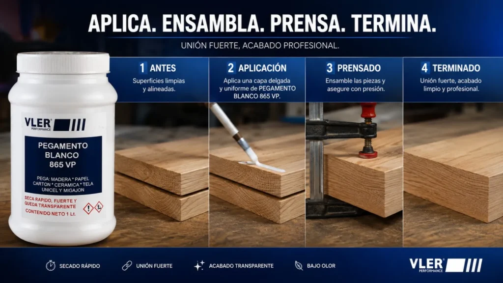 Pegamento Blanco 865 VP (1 L y 20 L) — ejemplo de uso 7