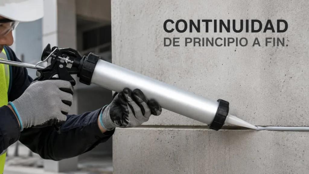 Pistola Calafateadora para Salchichas de 600 ml — ejemplo de uso 5