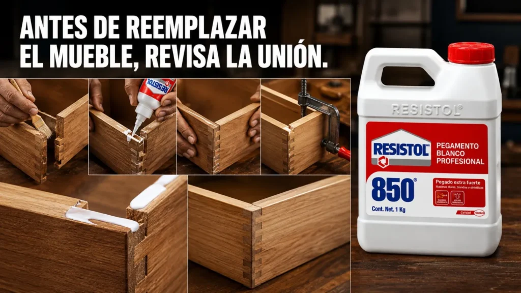 Resistol 850 Profesional - Adhesivo Blanco (250 g a 20 kg) — ejemplo de uso 4