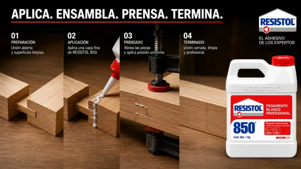 Resistol 850 Profesional - Adhesivo Blanco (250 g a 20 kg) — ejemplo de uso 8