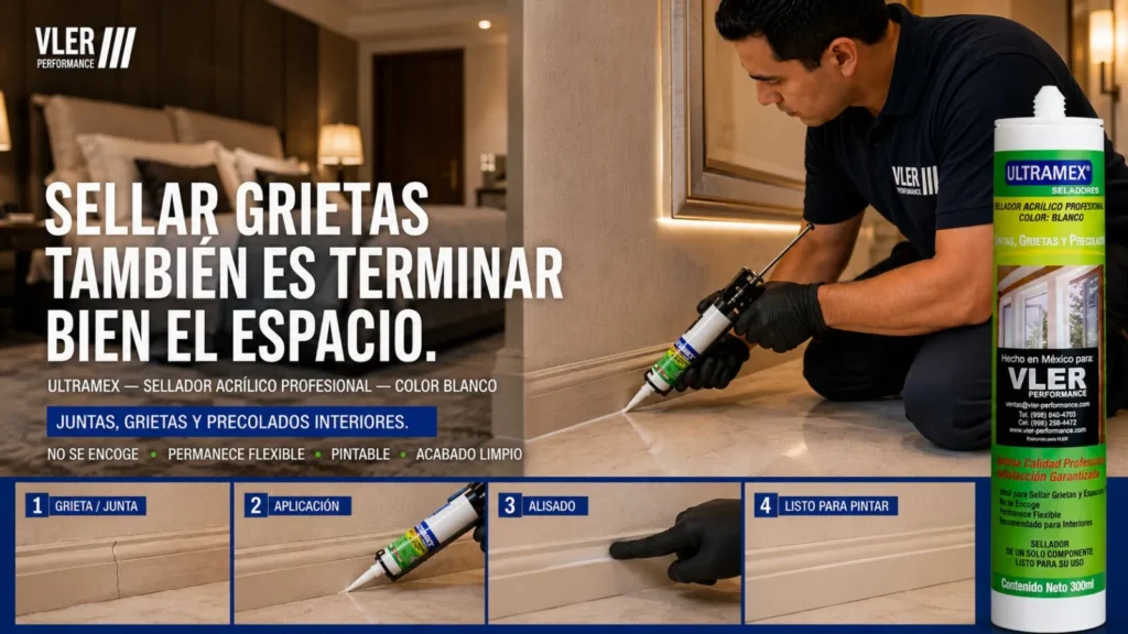 Sellador Acrílico Blanco Profesional - 300 ml — ejemplo de uso 7