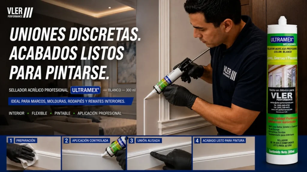 Sellador Acrílico Blanco Profesional - 300 ml — ejemplo de uso 8