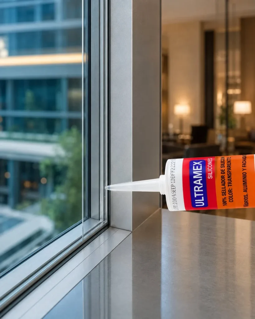 Silicón Antihongos Blanco y Transparente (280 ml) — ejemplo de uso 14