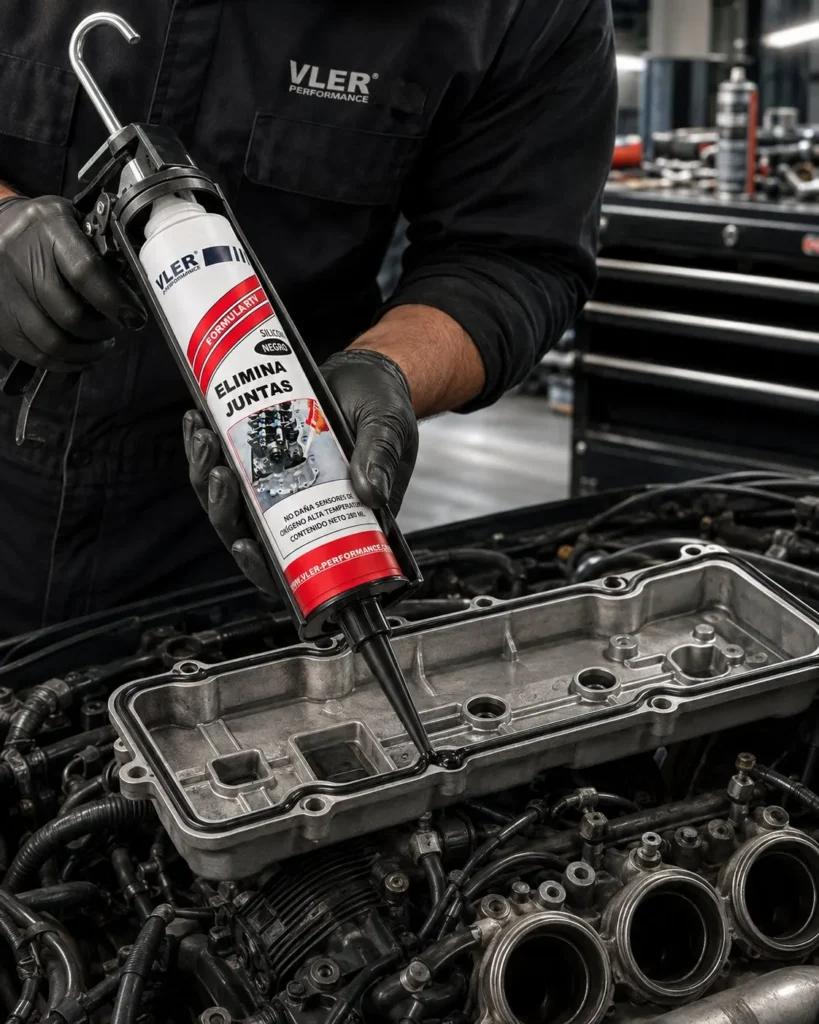 Silicón RTV Negro de Alta Temperatura (300 ml) — ejemplo de uso 1