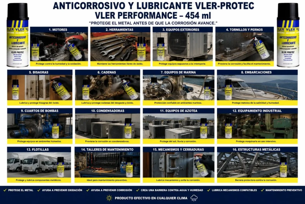 VLER Protec - Anticorrosivo y Lubricante Protector (454 ml) — ejemplo de uso 10