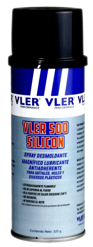 VLER500, lubricante y desmoldante base silicón, 320 g