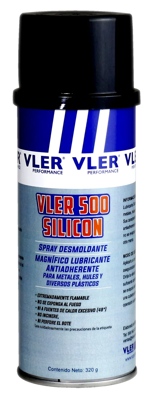 VLER500 Lubricante y Desmoldante de Silicón (320 g)