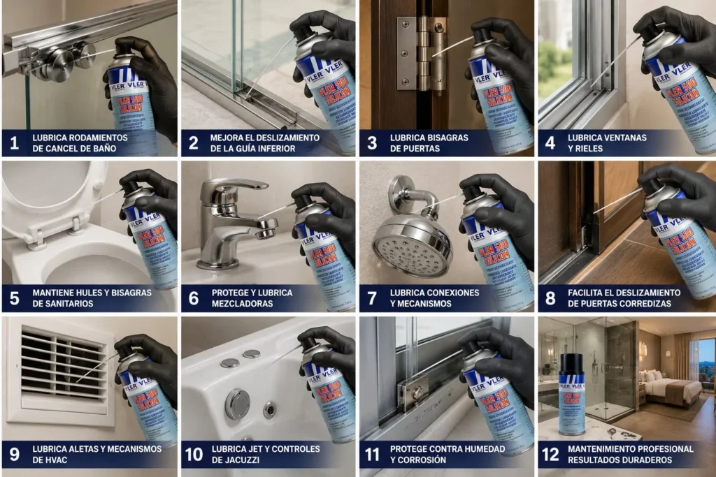 VLER500 Lubricante y Desmoldante de Silicón (320 g) — ejemplo de uso 6